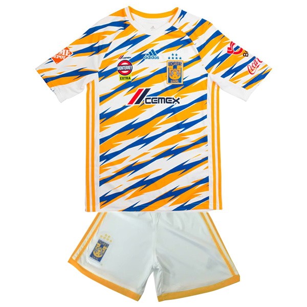 Camiseta Tigres UANL Tercera equipación Niños 2019-2020 Blanco Amarillo